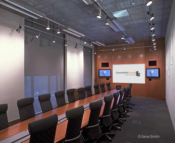 conference room Deloitte Manhattan business furniture track lighting