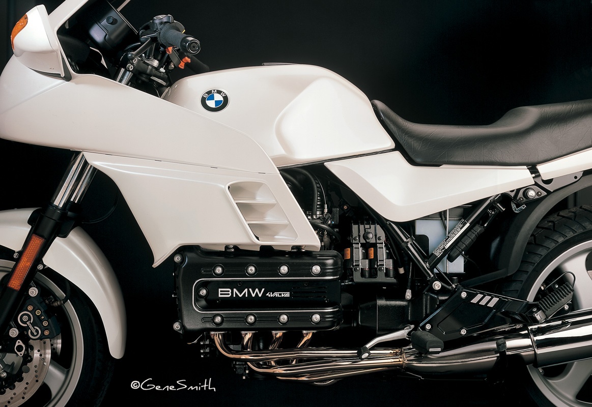 Ivory colored BMW K1000 Motorcycle