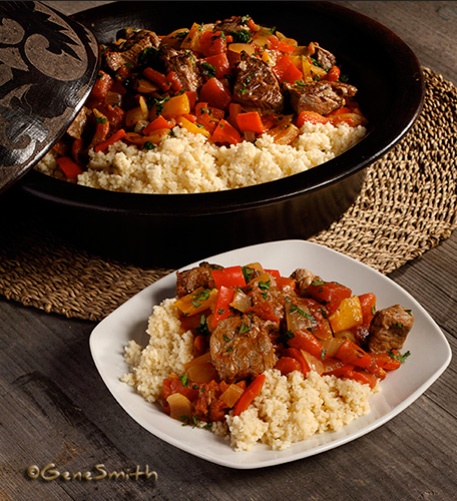 Hungarian Goulash served with rice