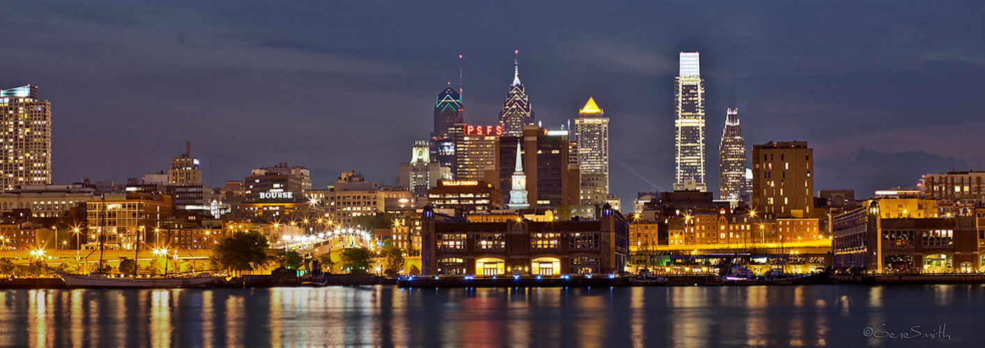 City of Philadelphia skyline from Camden waterfront