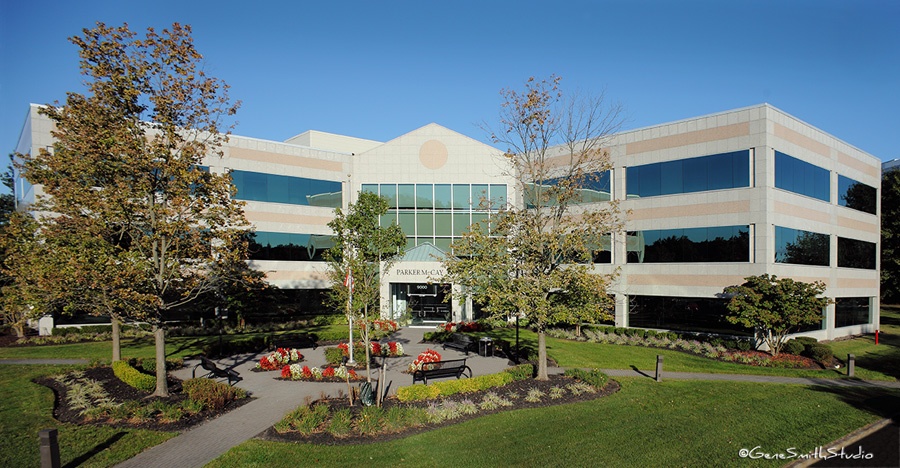 Second story view of office.