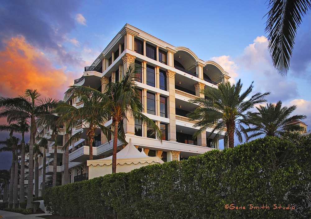 Luxury Condo in Florida with storm in background