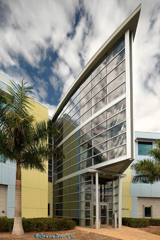 Fish Fin shaped building entrance